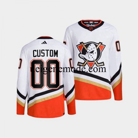 Herren Anaheim Ducks CUSTOM Eishockey Trikot Adidas 2022-2023 Reverse Retro Weiß Authentic